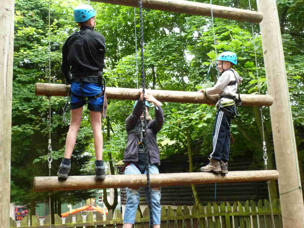 Picture of Scouts climbing